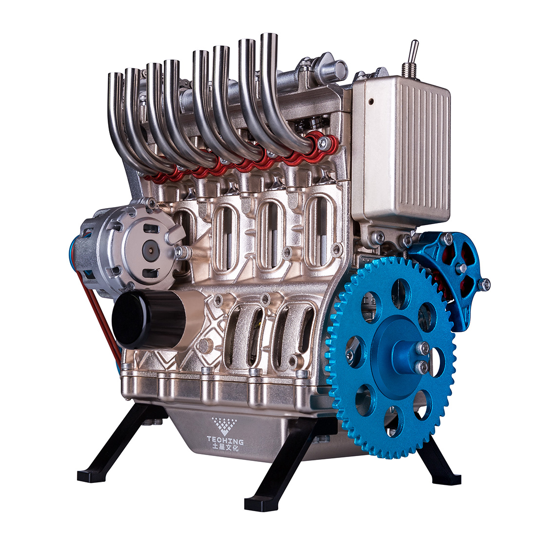 Rc Hobby Tech - TECHING Metal Four-cylinder Engine Car Mini