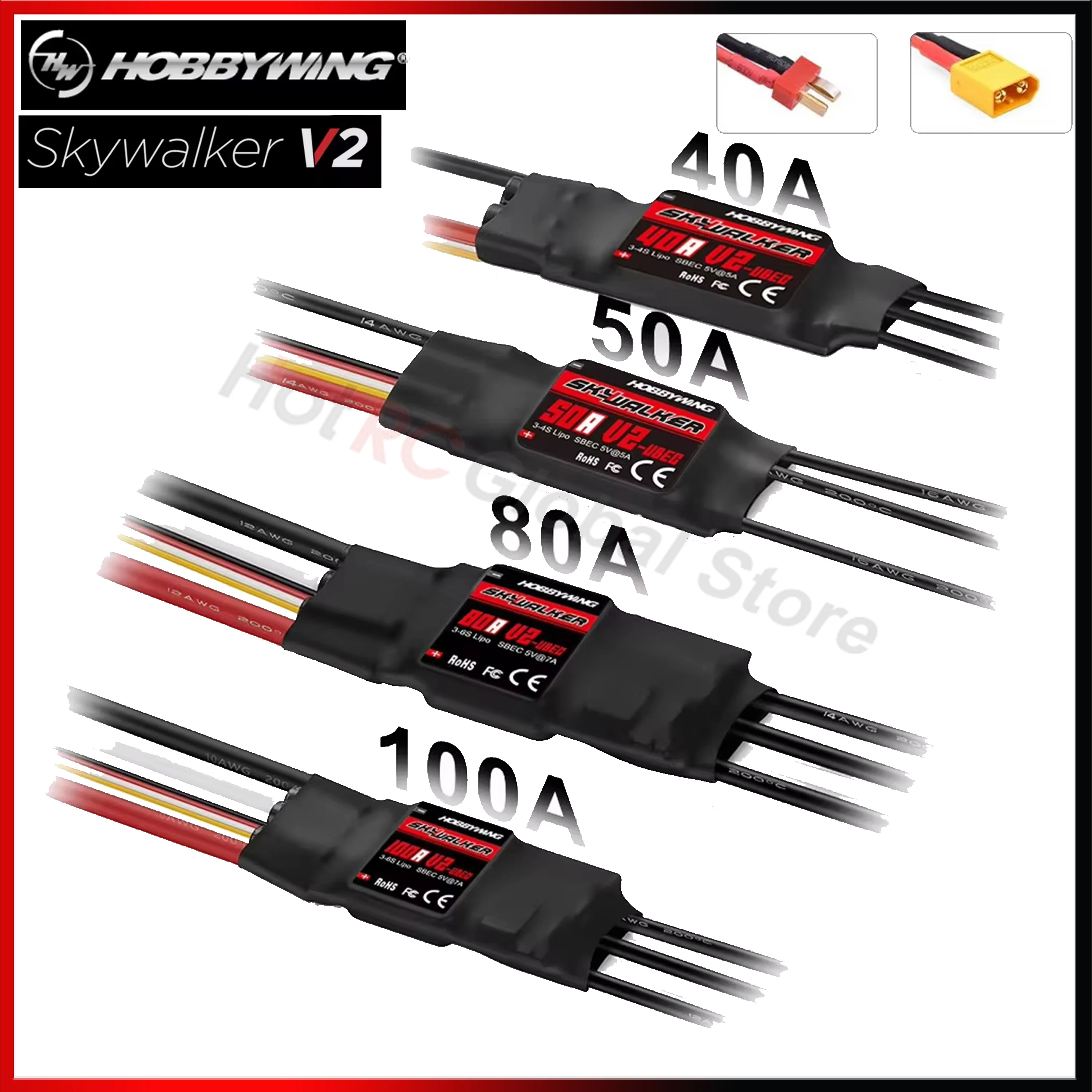 Rc Hobby Wing - HOBBYWING Skywalker V2 Series 40A 50A