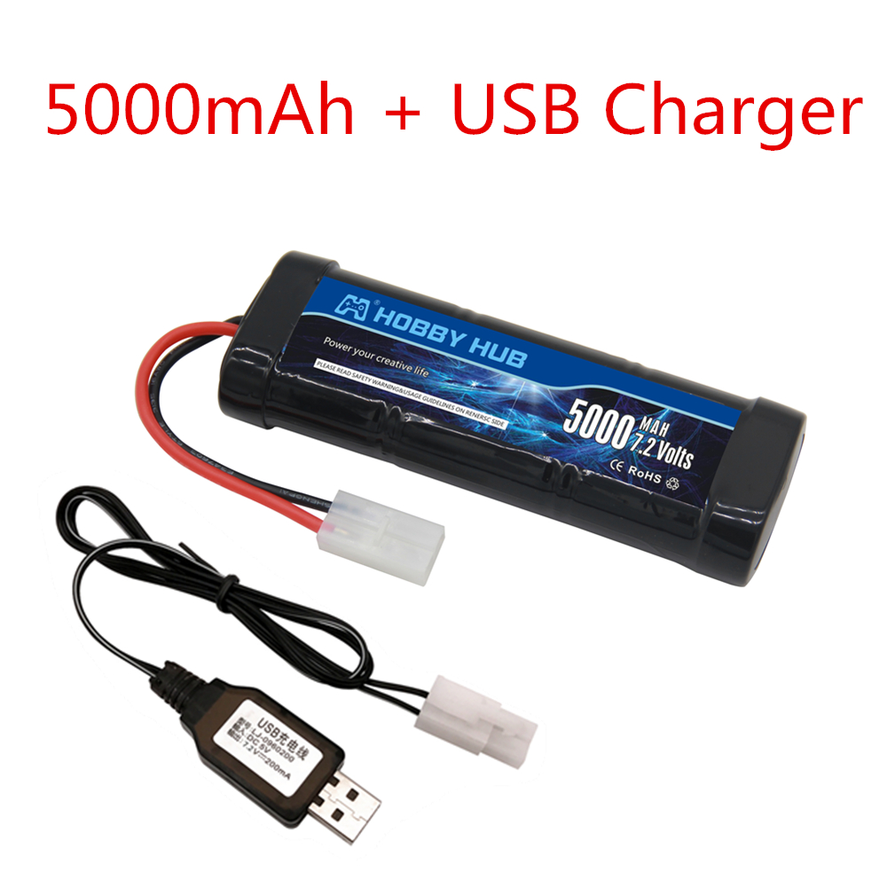 7.2V 5000mAh Ni-MH Battery Pac - Rc Hobby Usa 评论和价格