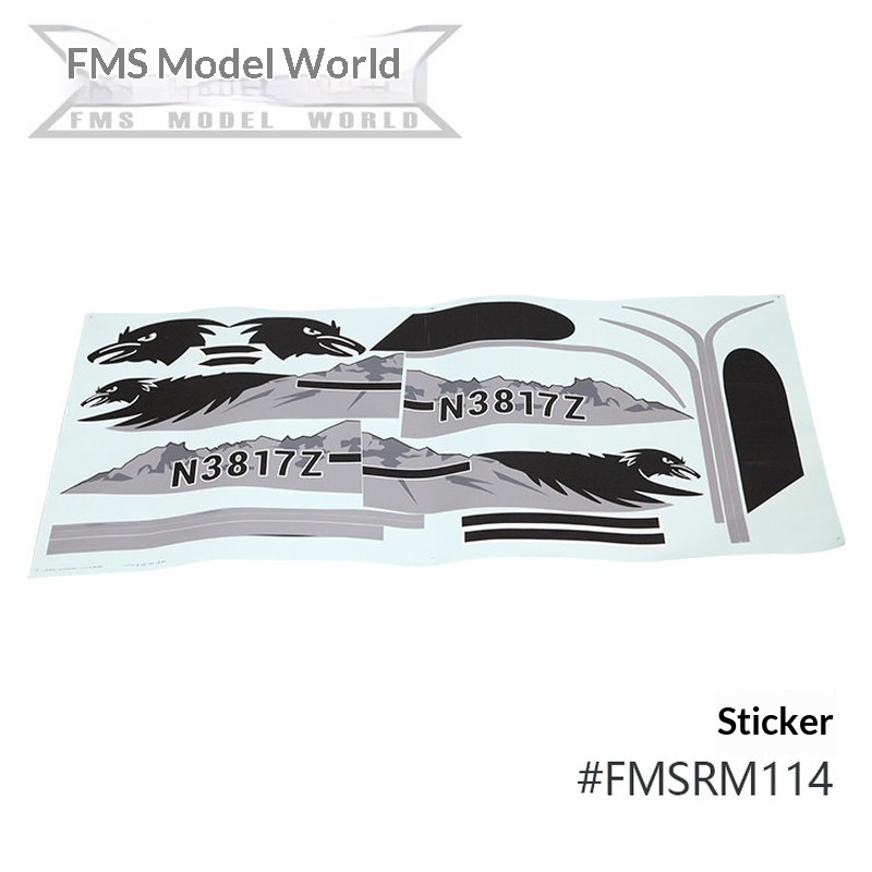 FMS RC Plane Decals For 1700mm - Rc Hobby Usa 评论和价格