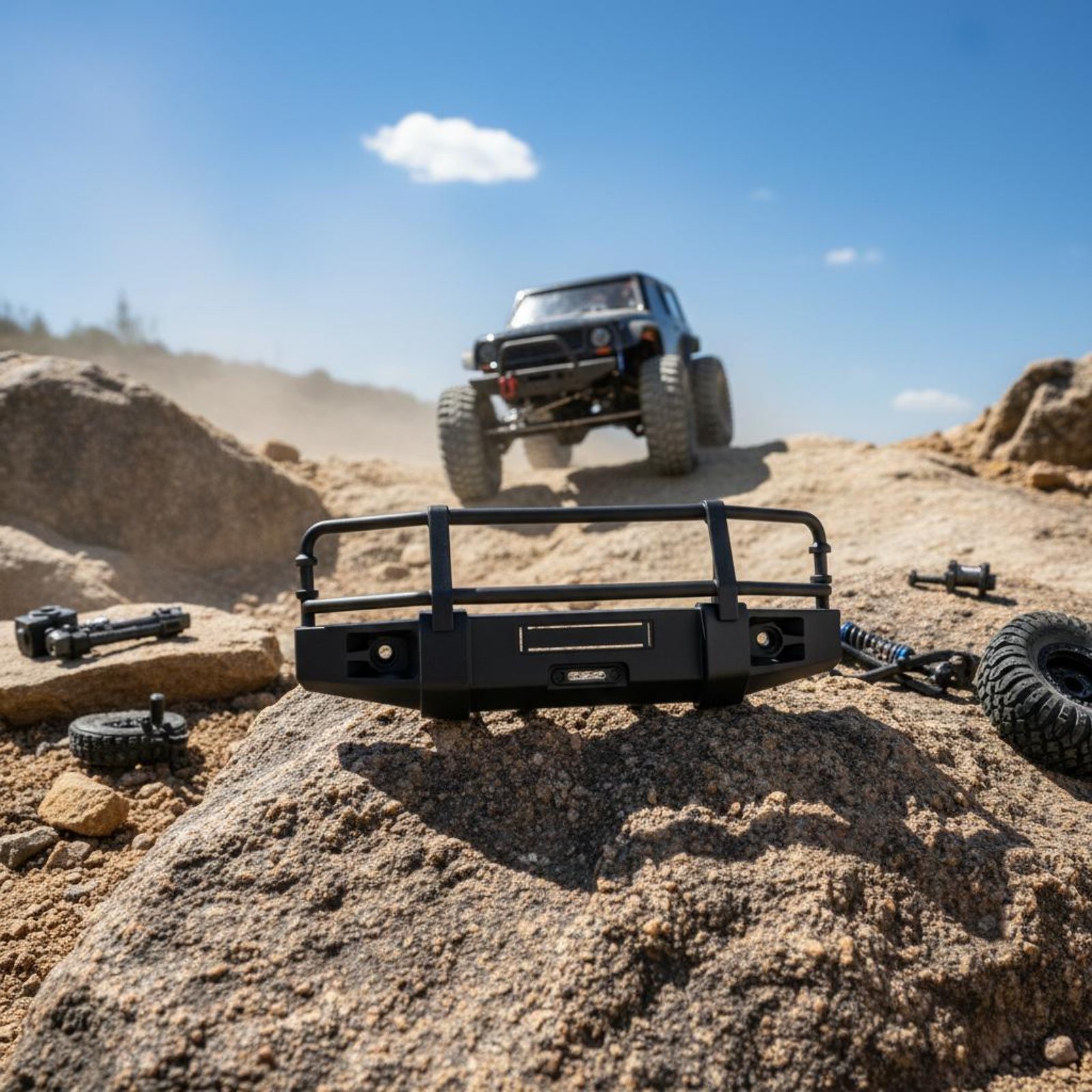 RC Crawler Front Bumper Shock  - Rc Hobby Usa 评论和价格
