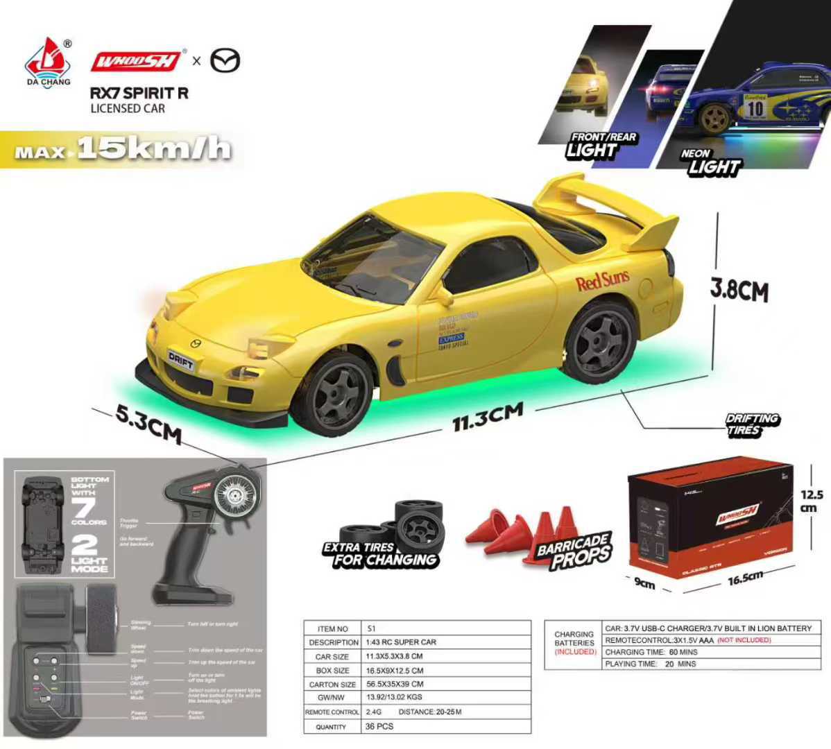 New QNM Mini RC Drift Car M3 R - Rc Hobby Desk 评论和价格